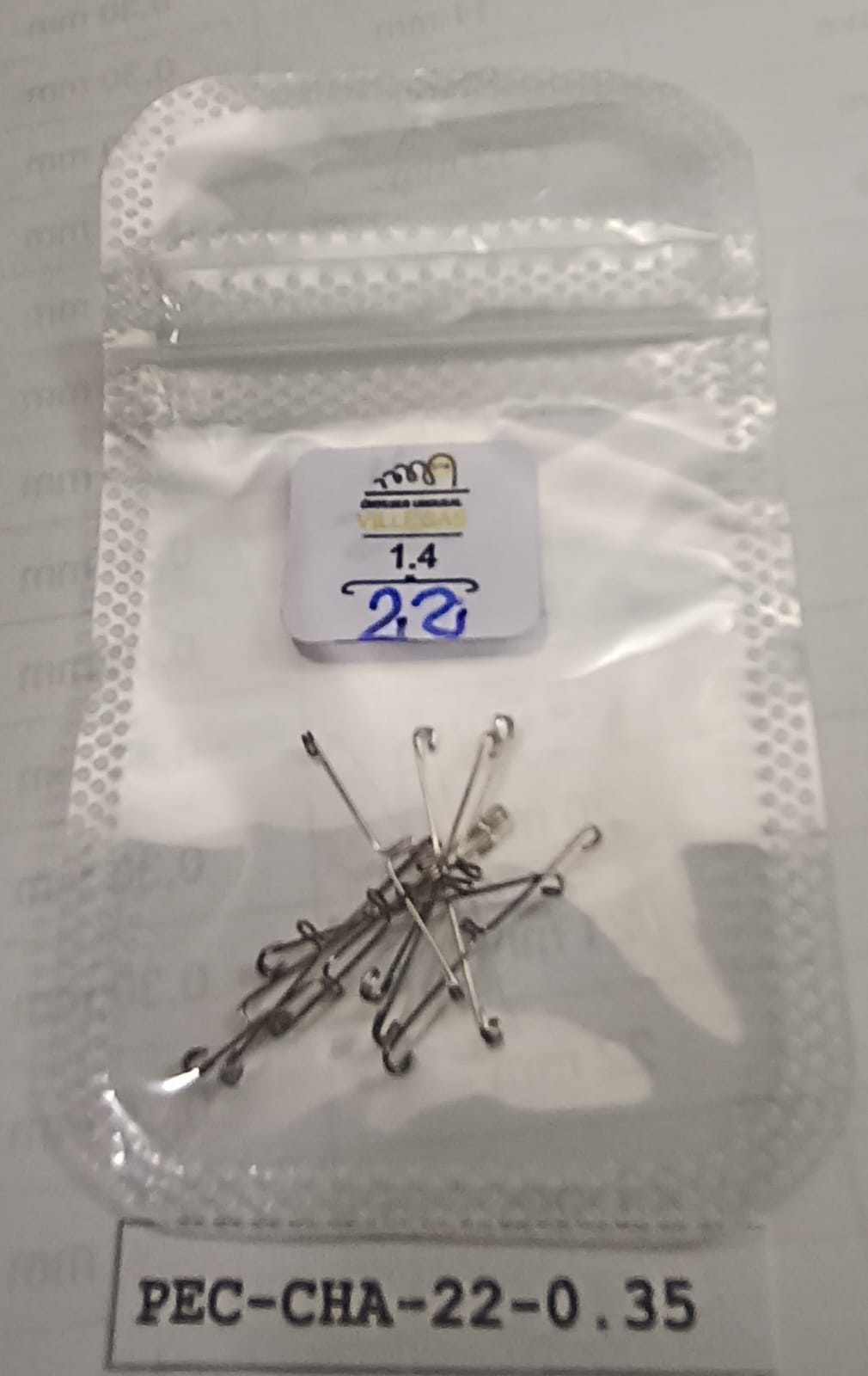 Órtese Unha Encravada Villegas Chave 22mm 0,35mm 10 Peças